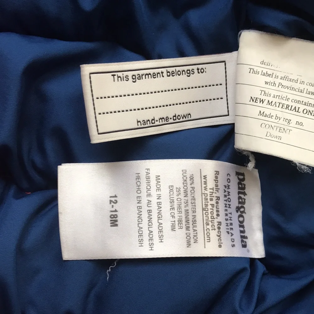 Patagonia Hi Loft Puffer (size 12-18m) - Picture 6 of 7